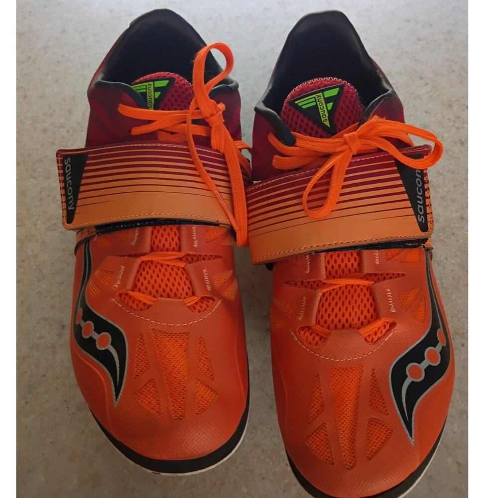 Saucony Soarin J2 Mens 9.5 Track Field Jump Spikes Pole Vault Long Triple Jump